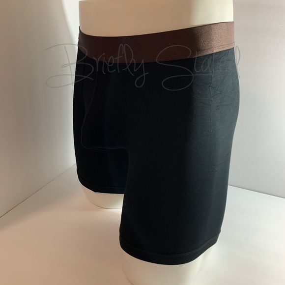 David Archy Bamboo Boxer Briefs - Black (M) - Picture 5 of 6